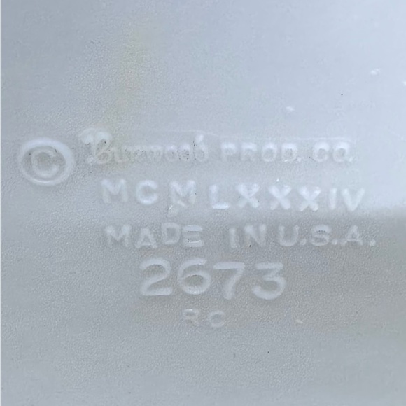 1984 Burwood MCM Large White Plastic Hobnail Basket Wall Pocket Hanging Decor - Picture 6 of 6